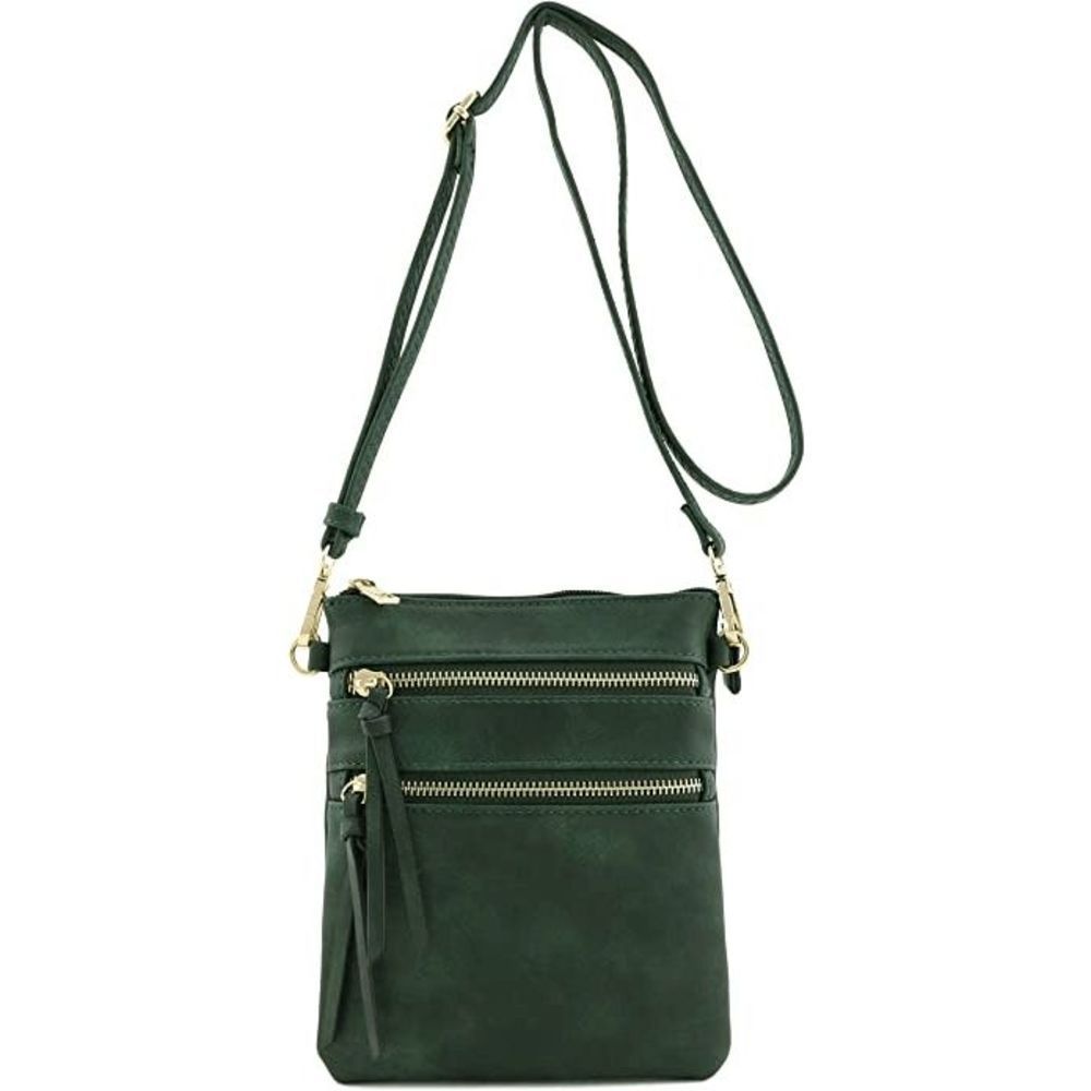 Olive Green Functional Multi Pocket Crossbody Bag - image 2